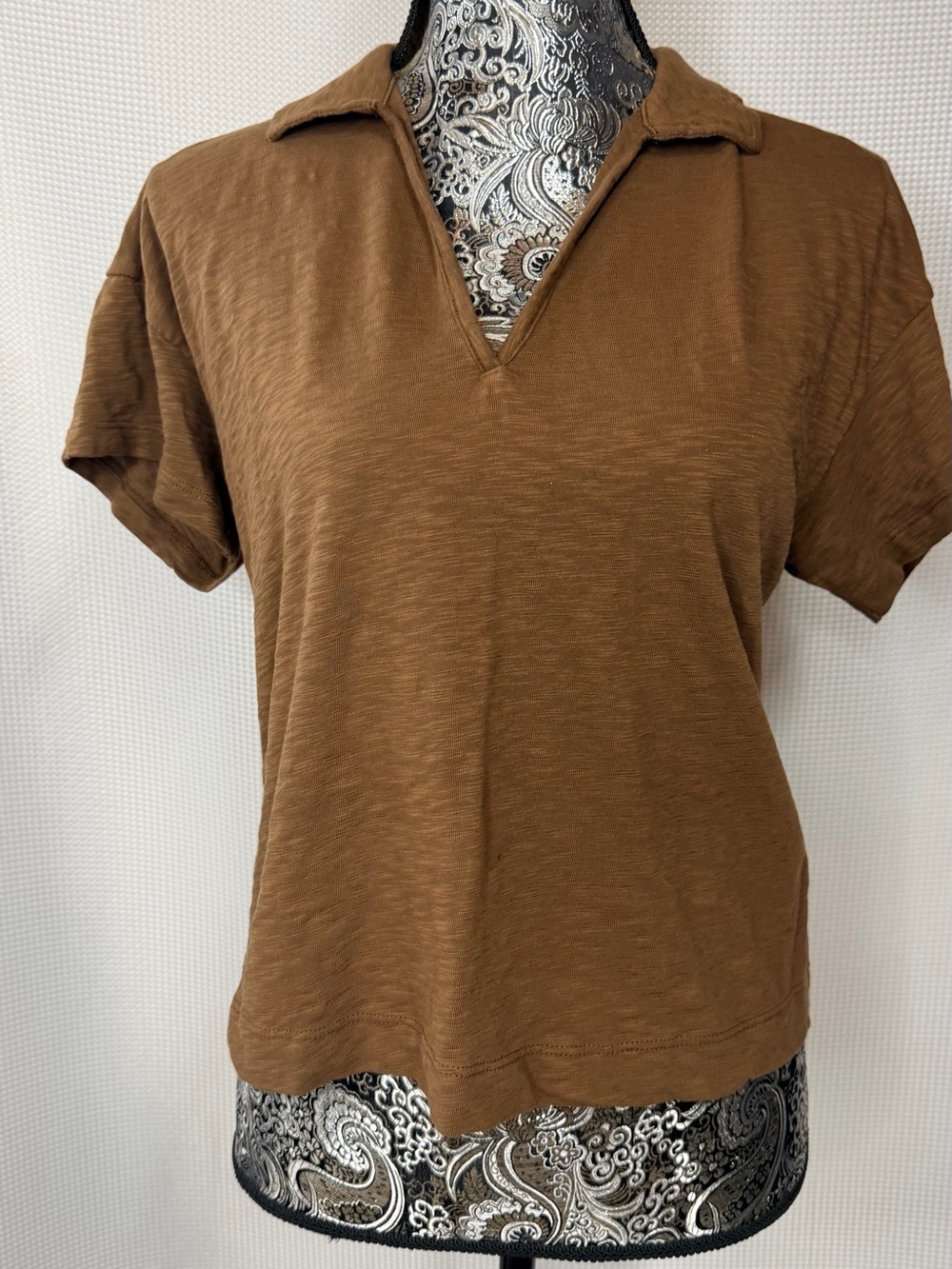 Wilt Brown V-Neck Polo Short Sleeve Tee